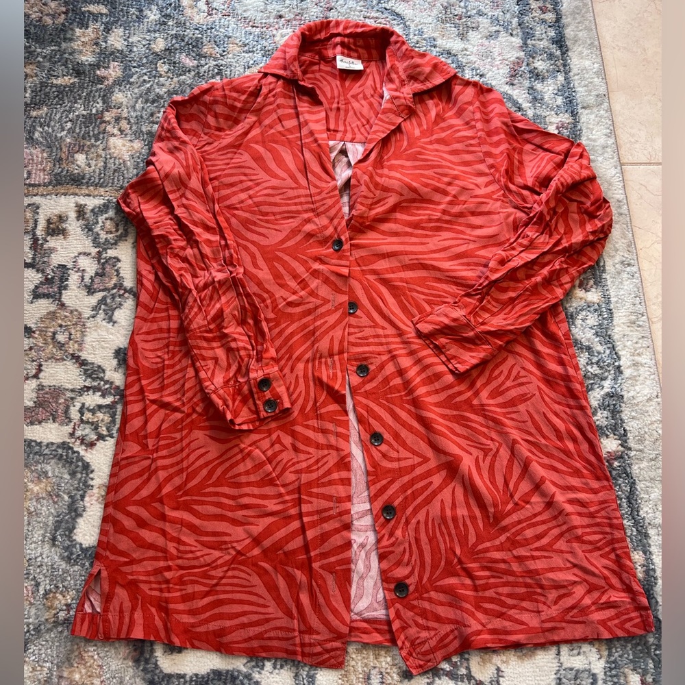Orange dress shirts size Small